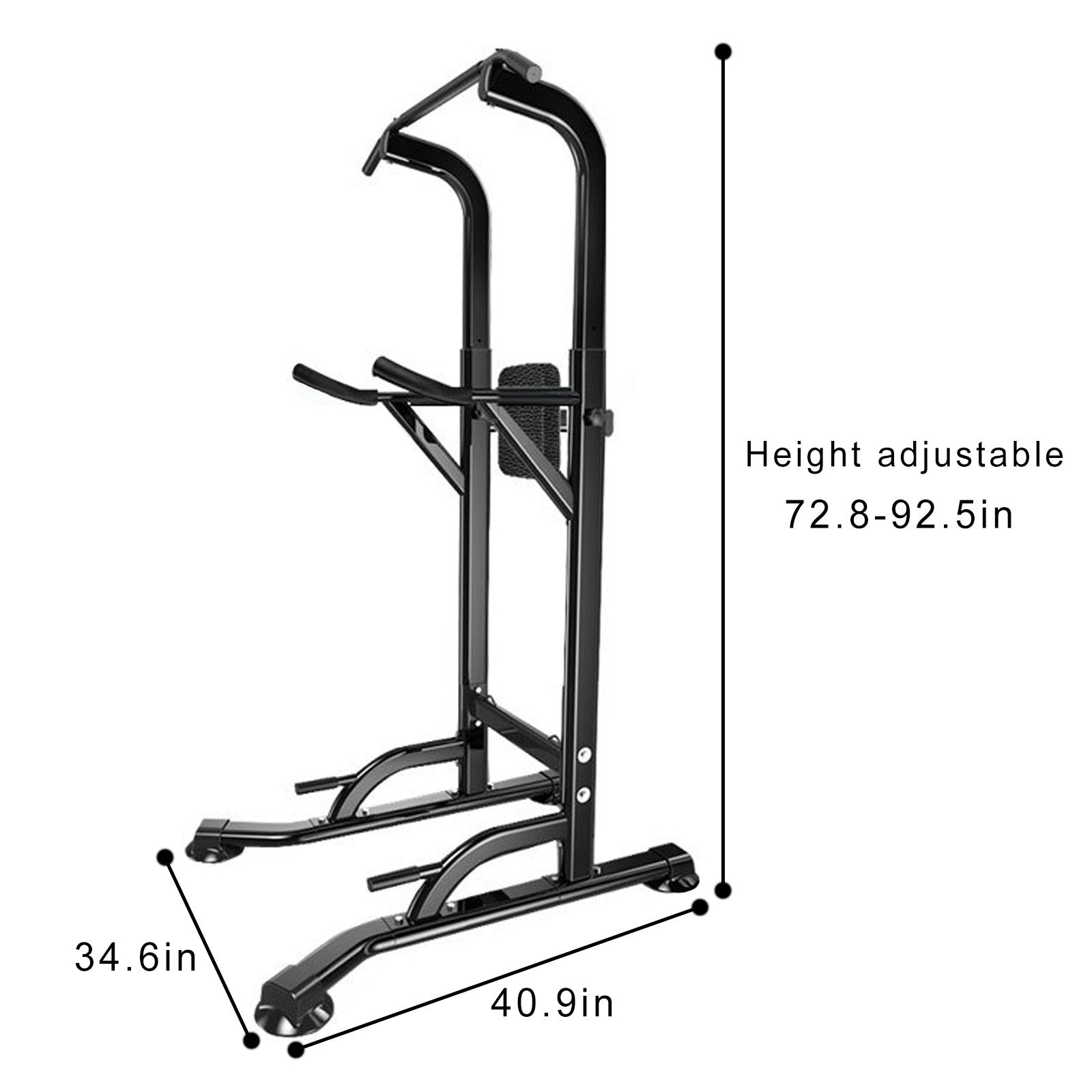 Dip Station Chin Up Bar Power Tower Pulls Push Home Gym Fitness Core
